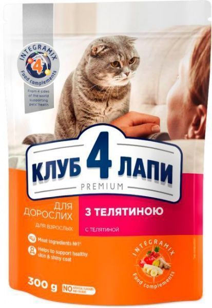 Корм Club 4 Paws Premium з телятиною 300 г