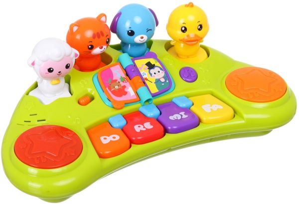 Игрушка музыкальная 2103A пианино со зверушками ODT031679