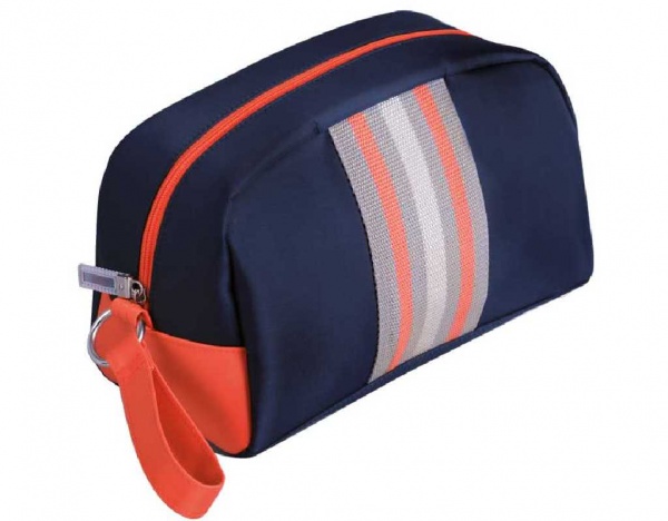 Косметичка REED Sporty 7568 25x13x15 см синий с оранжевым 