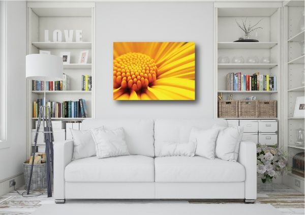 Декор настенный Ромашка желтая 42x59,4 см желтый 