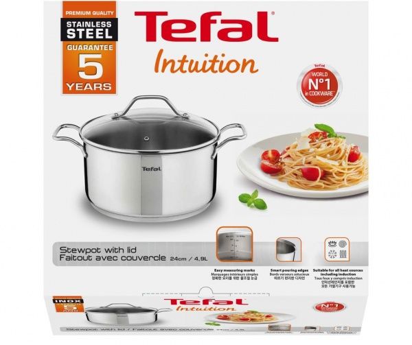 Каструля з кришкою Intuition 2.9 л 20 см A7024485 Tefal