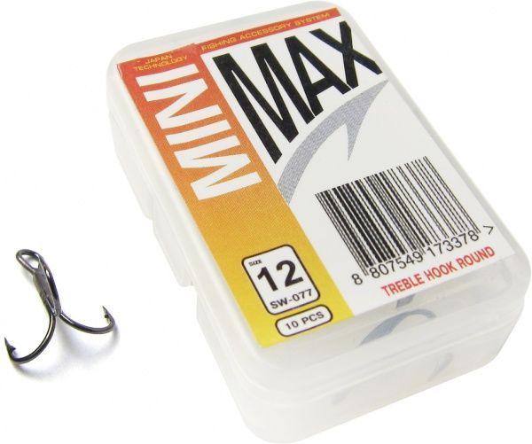 Крючок MiniMax Treble Hook round №12 10 шт. SW077-12