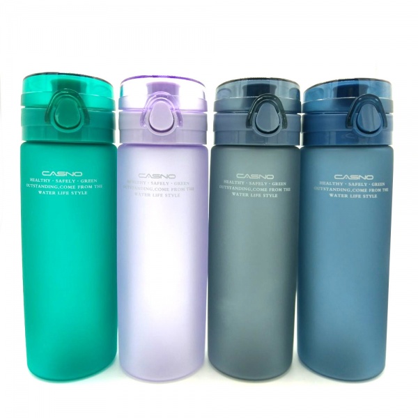 Пляшка спортивна 650 мл Casno сірий KXN-1157_Grey_Tritan