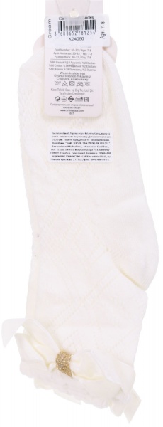 Шкарпетки для дівчаток KATAMINO K24060 KTM81254 р.7-8 молочний 