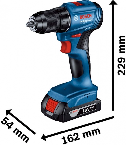 Шуруповерт акумуляторний Bosch Professional GSR 185 06019K3000