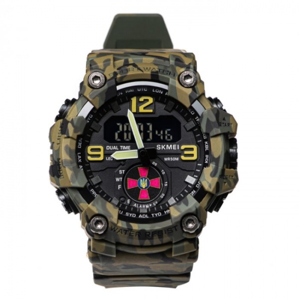 Годинник тактичний Brave (з гербом ЗСУ) Skmei khaki (NULL) — фото 1