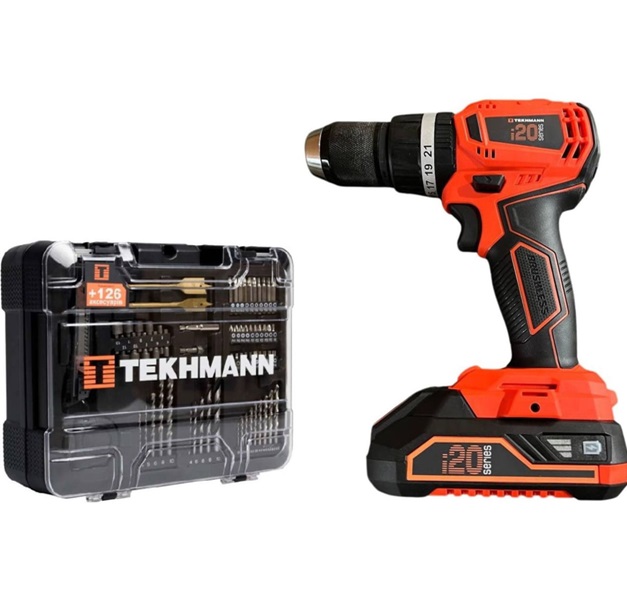 Шуруповерт ударний акумуляторний Tekhmann TCD-45/i20 BS KITBOX 873397