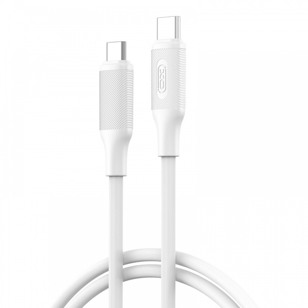 Кабель Xo NB-Q265B-CC USB-C to USB-C 60W Power Delivery 1 м white (NB-Q265B-CC.white)