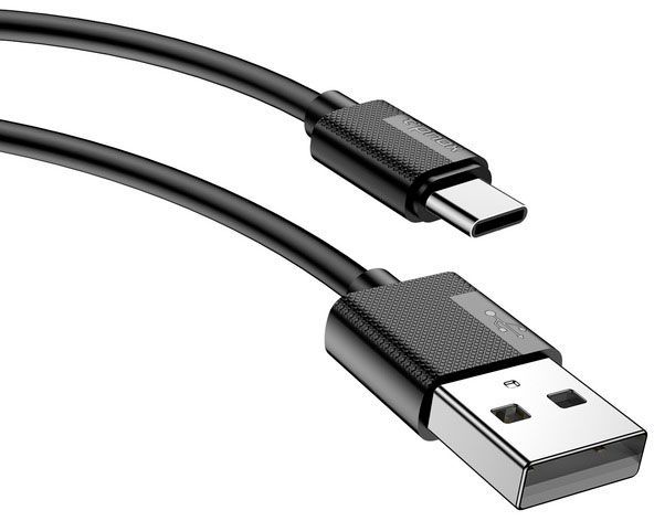 Кабель T-PHOX USB Type-C 1.2 м чорний (T-C801 black) Nets 