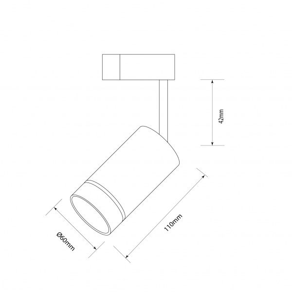 Трековий прожектор Светкомплект TR 804 GU10 WH білий 