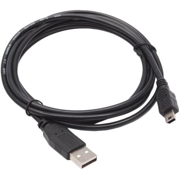 Кабель Real-El USB2.0 AM-mini B 1.8 м черный