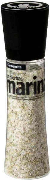 Соль морская средиземноморская с травами в мельнице 328 г CARMENCITA 8000018069558
