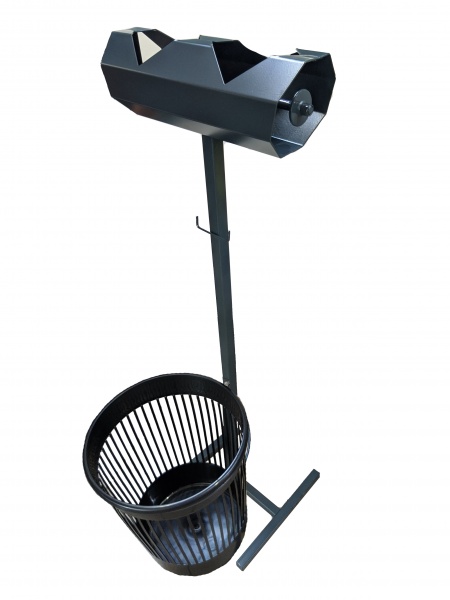 Стійка для пакетів зі знімним тримачем кошика (графіт)