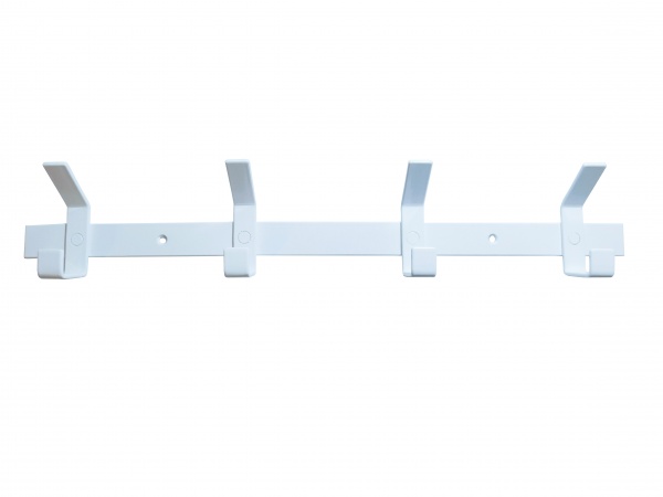 Вішалка настінна на 4 гаки білий RAL 9016