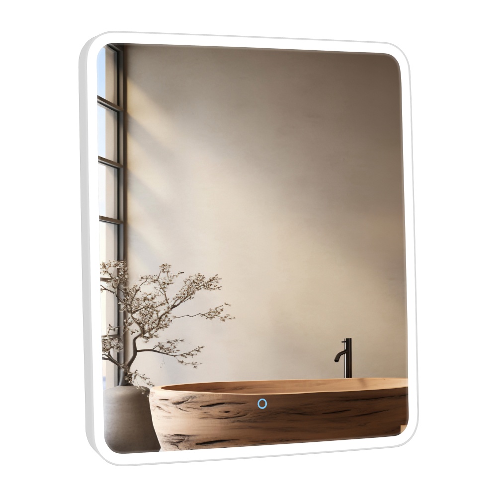 Зеркало со встроенной подсветкой Aqua Rodos Donato white 60х70 sensor