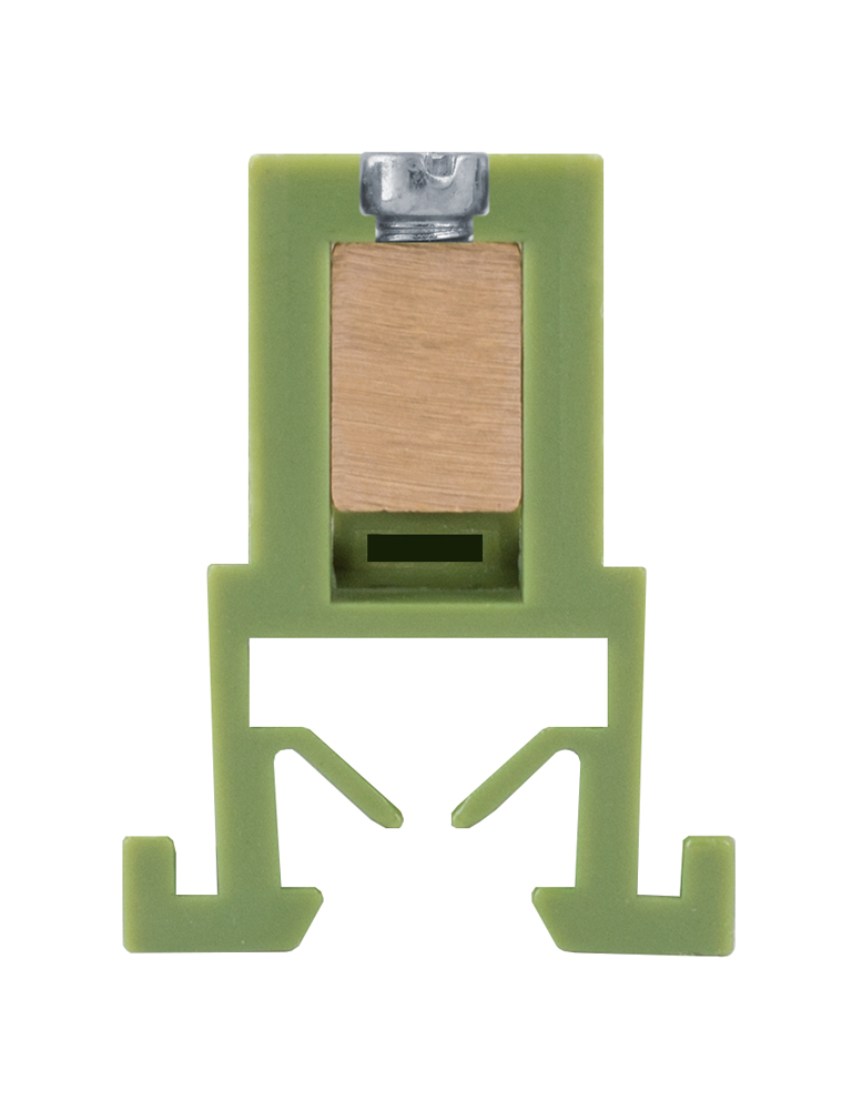 Шина нульова на DIN-рейку універсальна E.NEXT e.bs.stand.1.12.green s025008