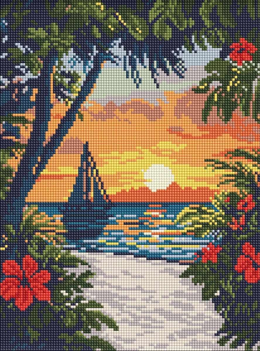 Алмазна мозаїка Краса тропіків ©art_selena_ua Ideyka — фото 1