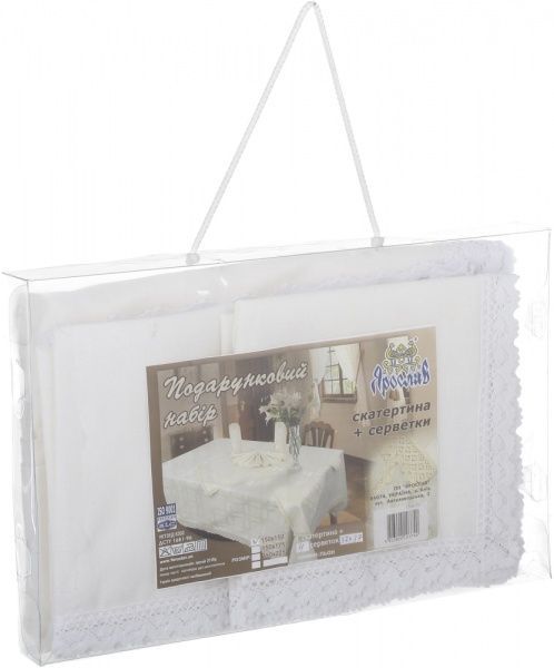 Скатертина 150x150 см бежевий 