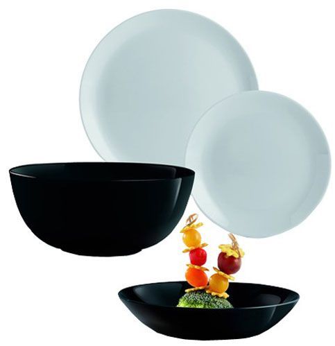 Сервиз столовый Diwali Black & Granit 18+1пр Luminarc