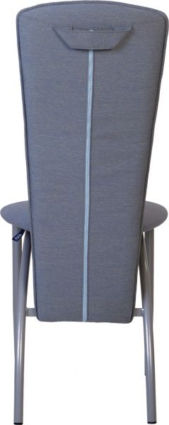 Стілець обідній Nowy Styl ALICE ALU (BOX-4) (CH) GD-55 блакитний/алюміній