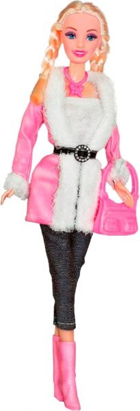 Лялька Ася Sity Style Блондинка в рожевій шубці 35069