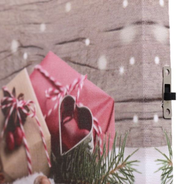 Картина новорічна з підсвічуванням 20х15 см ANB000140 