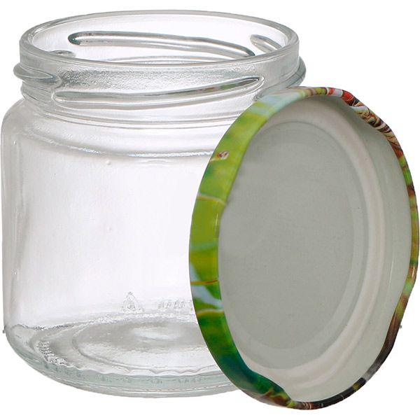 Банка для консервування з металевою кришкою твіст-оф 200 мл 