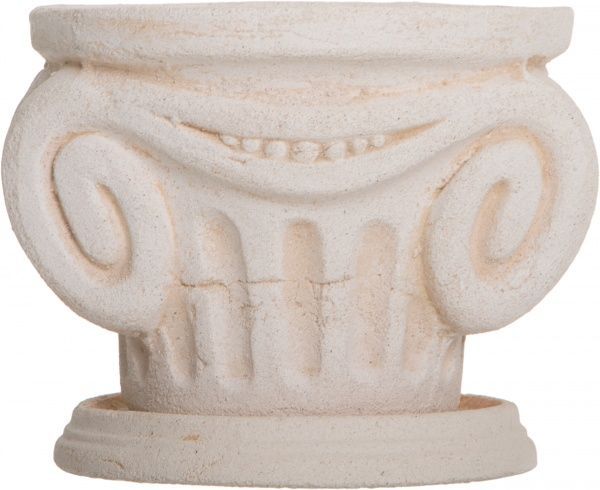 Горшок шамотный Херсонес №1 185 круглый 4,6л кремовый 