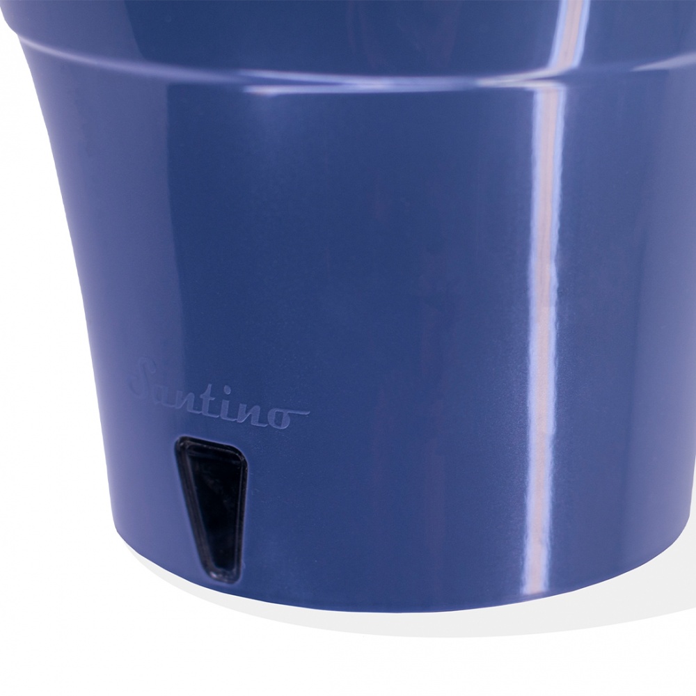 Вазон пластик Dali круглий антрацит 1,2 л Santino (2022967)