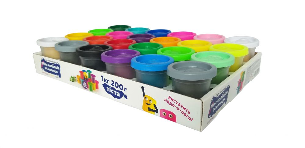 Тесто-пластилин DGT-ART 24 баночки TY4448_1