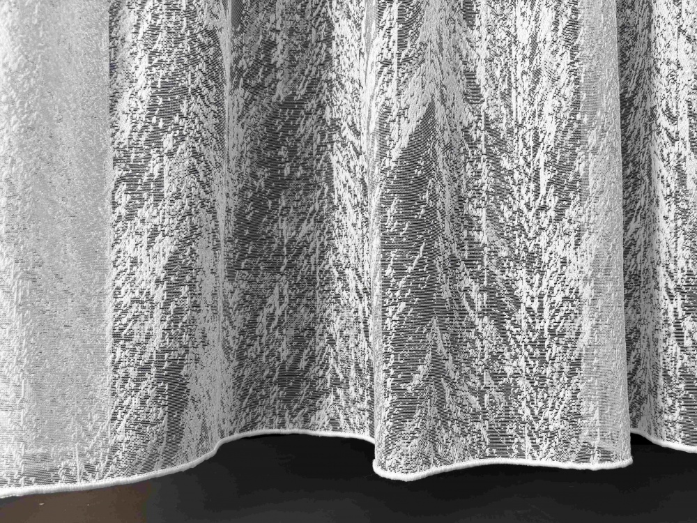 Тюль Елка белый мрамор с утяжелителем 300х270 см Velvet House