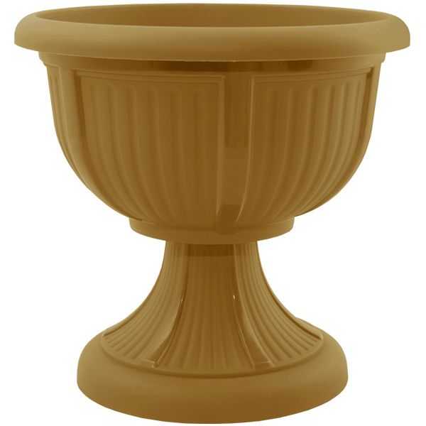 Вазон пластиковий Алеана Леон круглий 6л бронзовий (114003) 