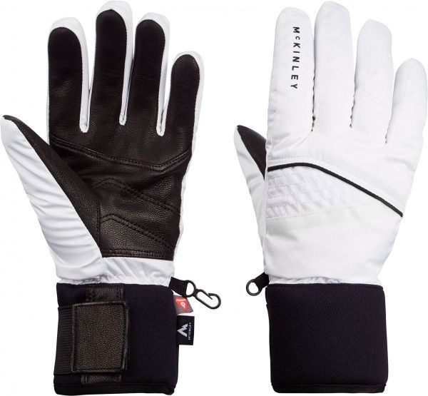 Рукавички McKinley Dastrid II wms 408126-901001 р. 6.5 біло-чорний