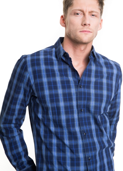 Сорочка BigStar AMIET 141559440 р. S темно-синій