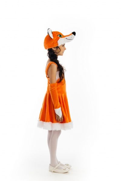 Костюм карнавальний КАРНАВАЛІЯ Лисичка з вишивкою р.116-122 помаранчевий 