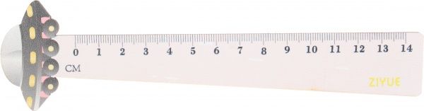 Линейка Космическая тарелка прозрачная крышка 14 см