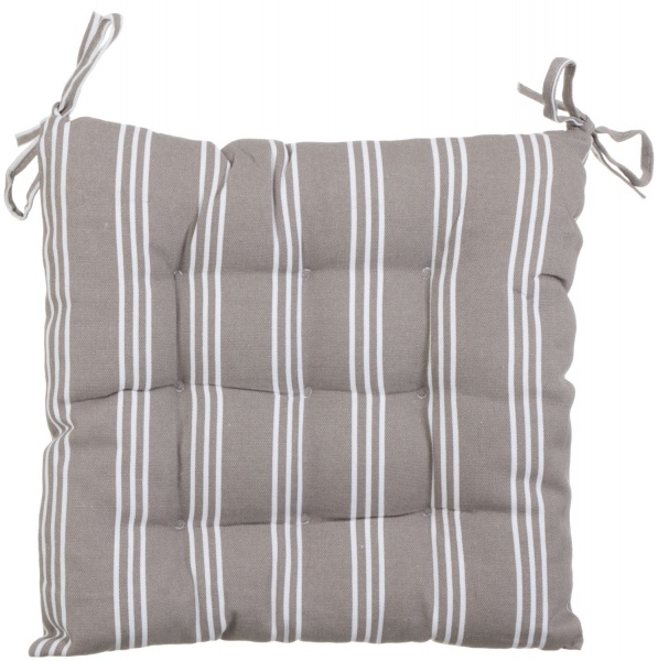 Подушка на стілець Страйпс какао 37х37см Luna