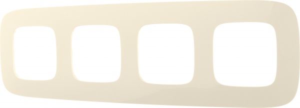 Рамка четырехместная Legrand Allure универсальная кремовый 754314