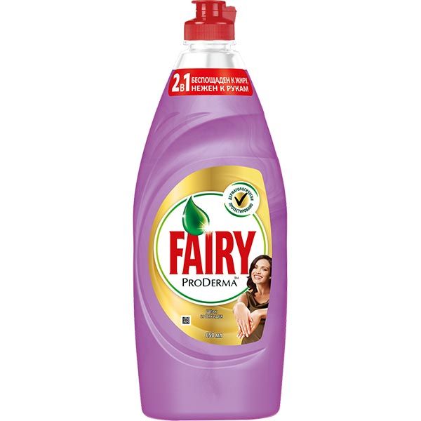 Средство для мытья посуды Fairy ProDerma Silk & Orchid 650 мл