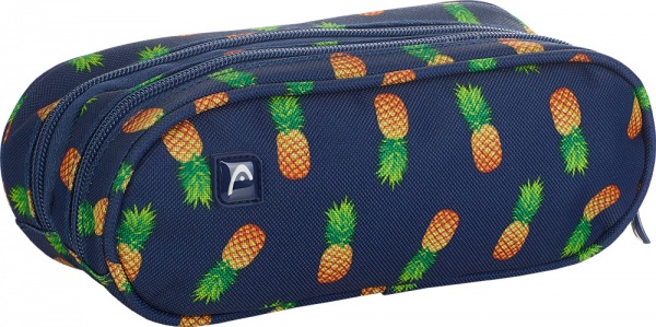 Пенал шкільний з двома відділеннями XL HD-253 Head 3 Head синій