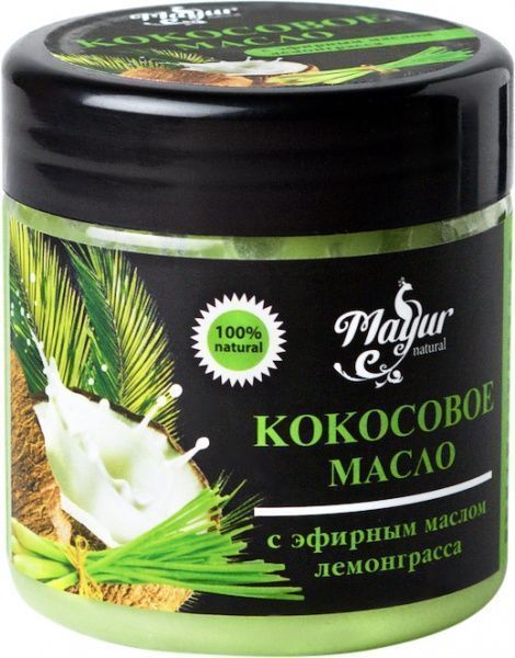 Масло Mayur Кокосовое с эфирным маслом лемонграсса 140 мл