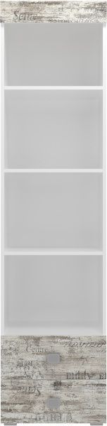 Стеллаж ПАМП стеллаж 1980x500x340 мм белый/кантри 