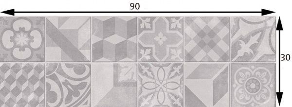 Плитка Cifre Decor Neutra White 30x90 