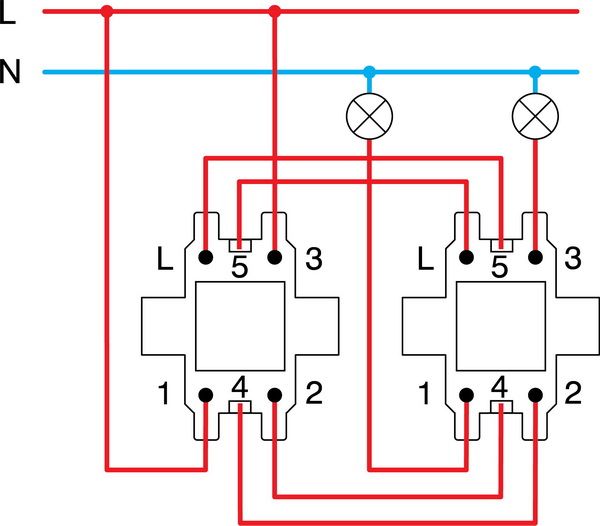 Вимикач прохідний двоклавішний TEM Logiq без підсвітки 220В білий SQ63PWXO-U