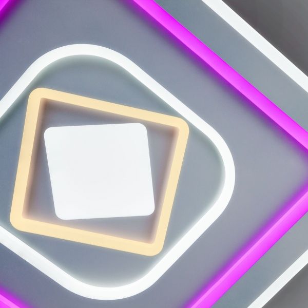 Світильник стельовий Strotskis Coloris LED з пультом ДК 206 Вт білий 90215/1 