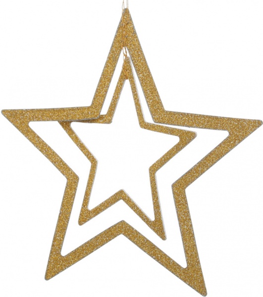 Декоративна підвіска ПіонеR 7 зірок різних розмірів (2 види) в асортименті