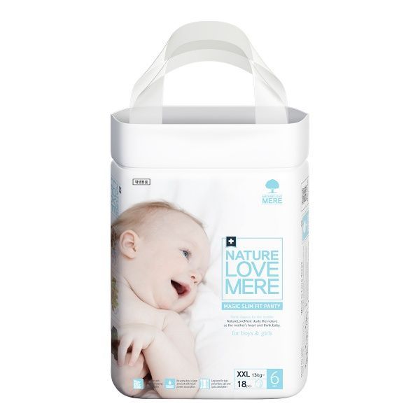 Подгузники-трусики Nature Love Mere Magic Slim Fit Band 13+ кг XXL 18 шт.