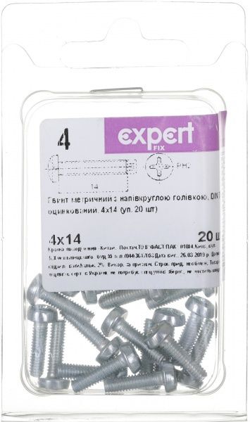 Винт метрический ЦБ DIN7985 4x14 мм 20 шт. Expert Fix