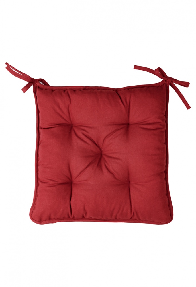 Подушка на стул Шиповник красная 40х40 см La Nuit