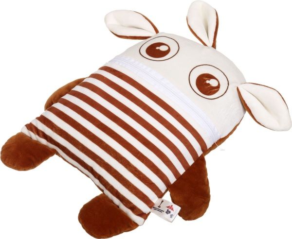 Подушка декоративная Монстрик 3 25x35 см коричневый 